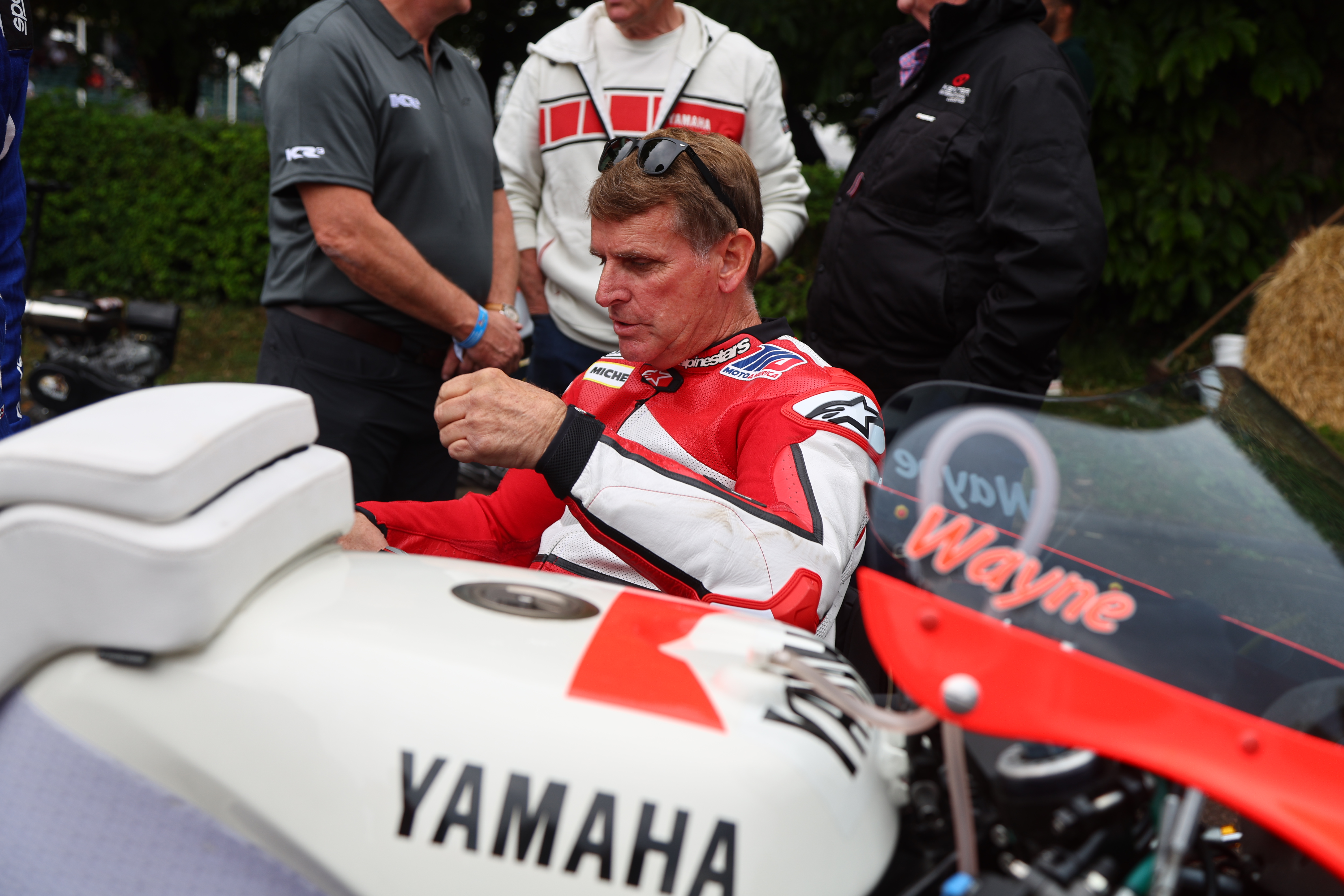 Wayne Rainer Wayne Rainey Returns to the Saddle of 1992 YZR500 at Goodwood Festival ...