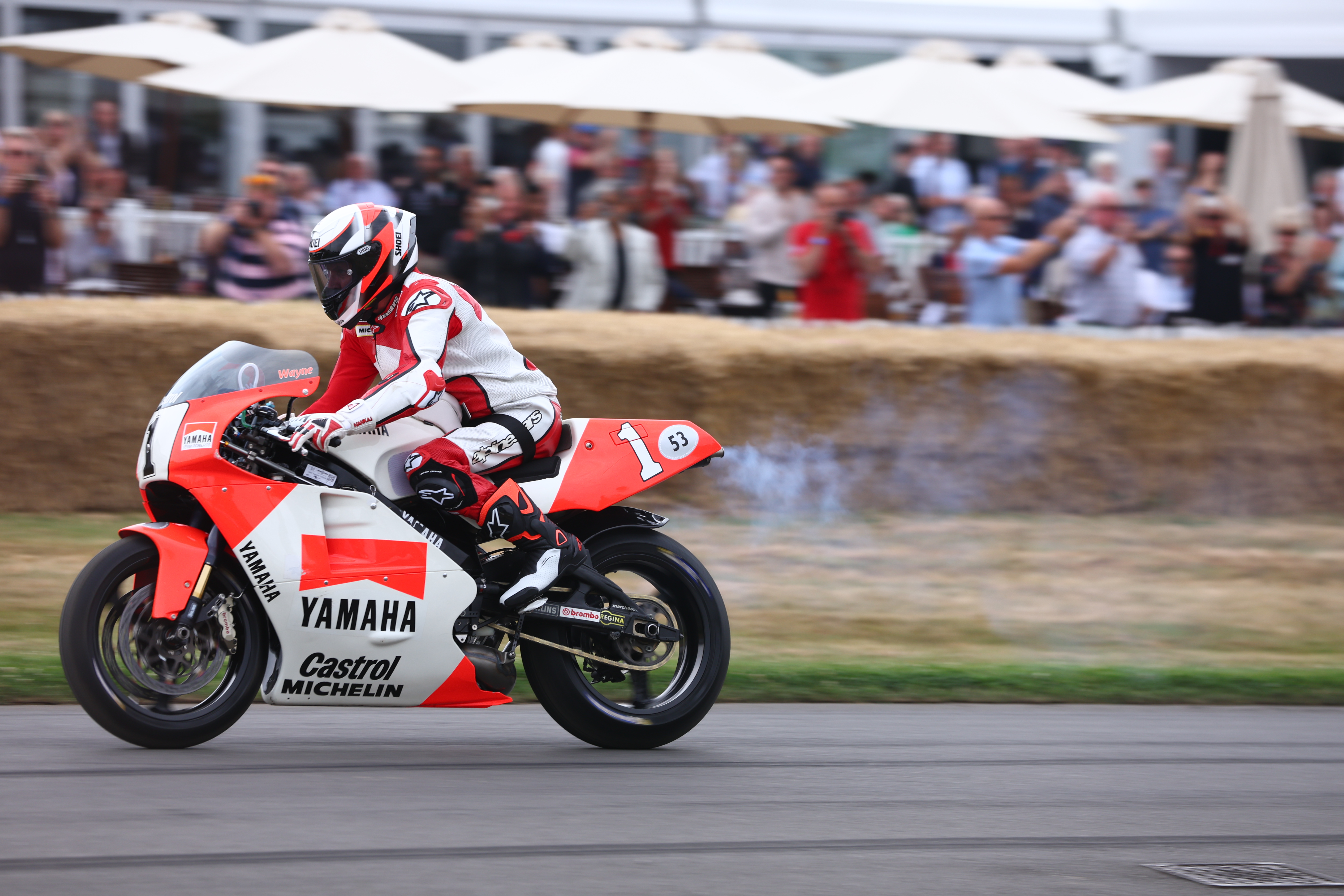 Wayne Rainer Wayne Rainey Returns to the Saddle of 1992 YZR500 at Goodwood Festival ...