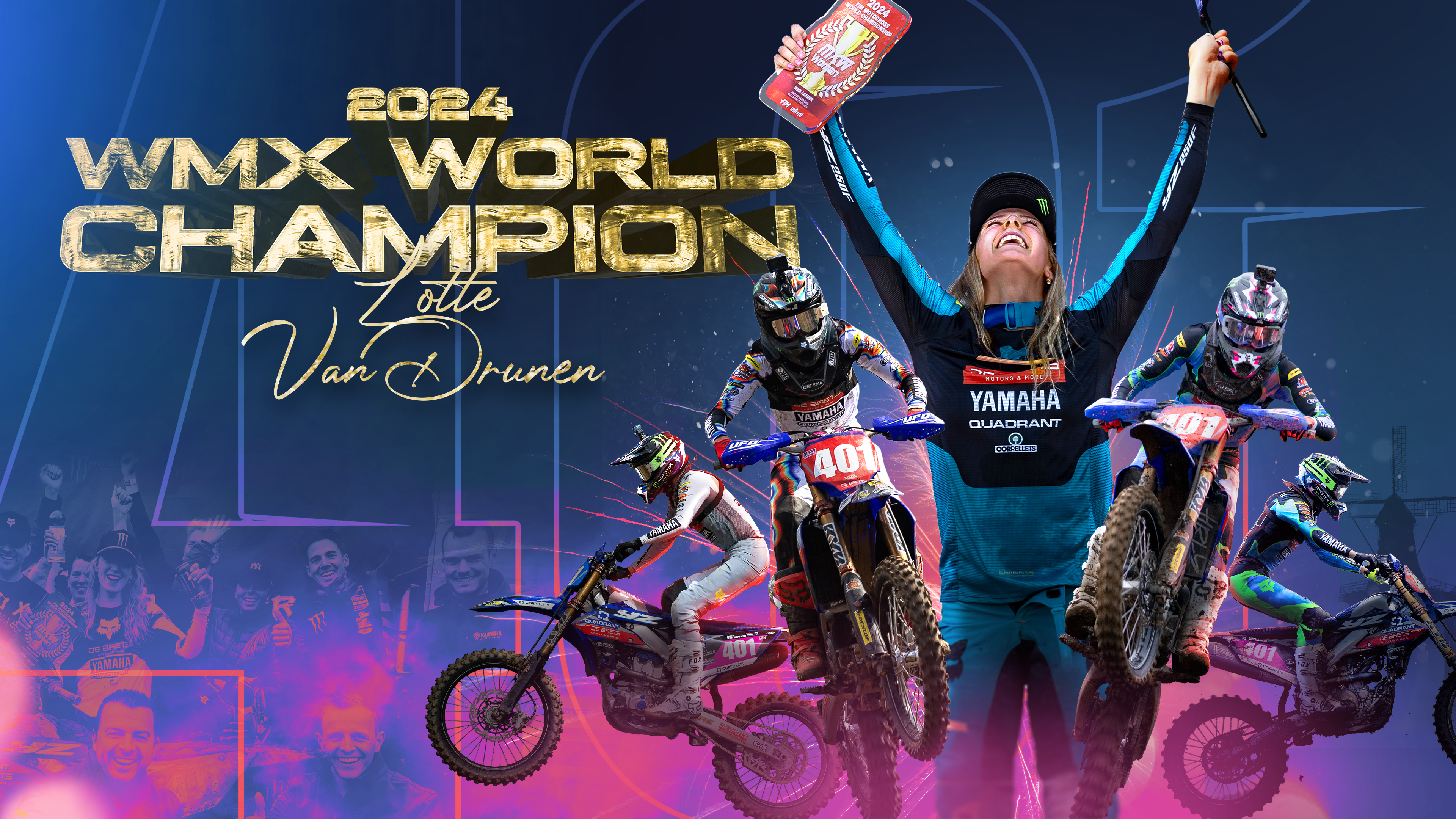 Wmx Racers Lotte van Drunen is the 2024 WMX World Champion! | Yamaha Racing