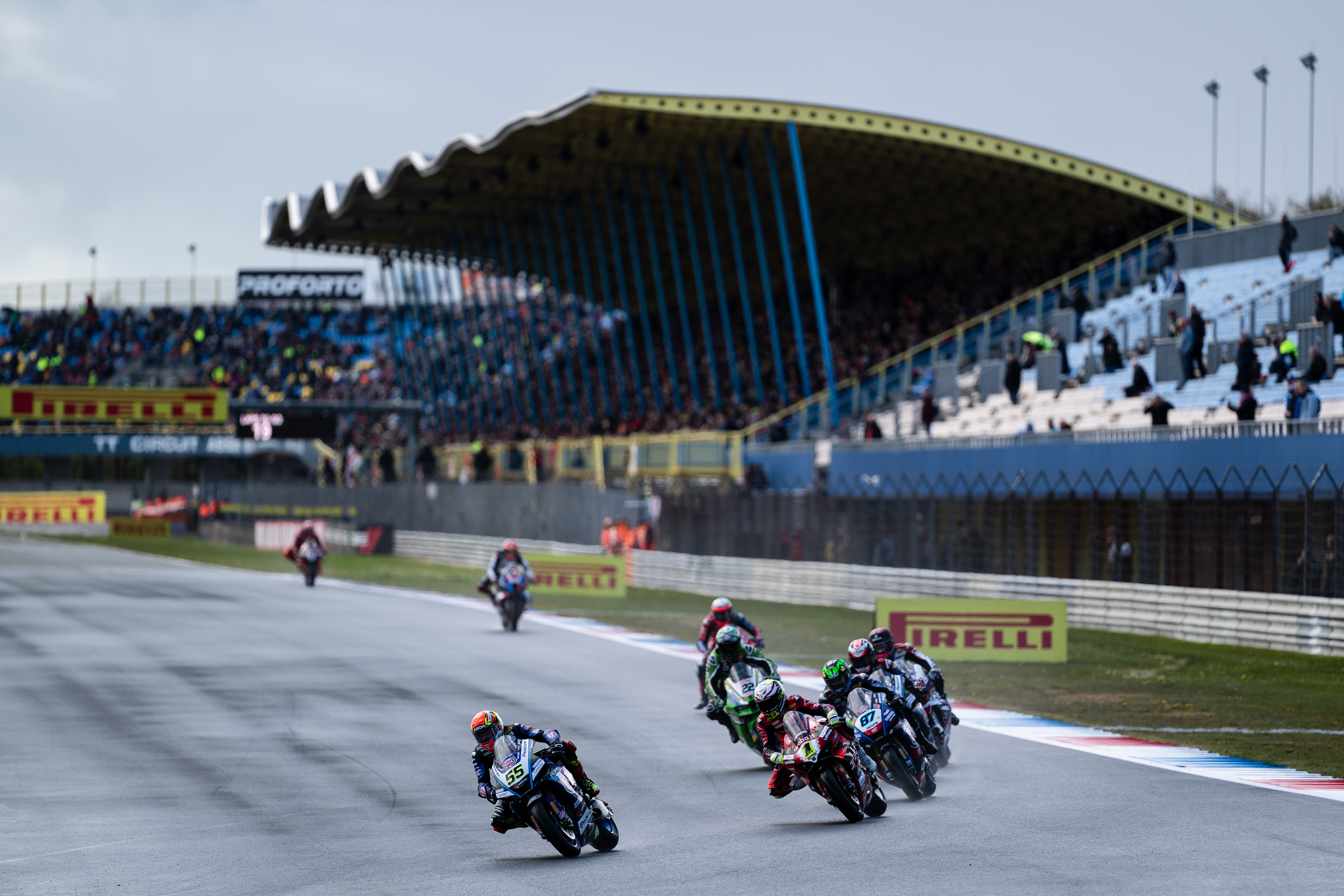 Riders experienced challenging conditions in Assen