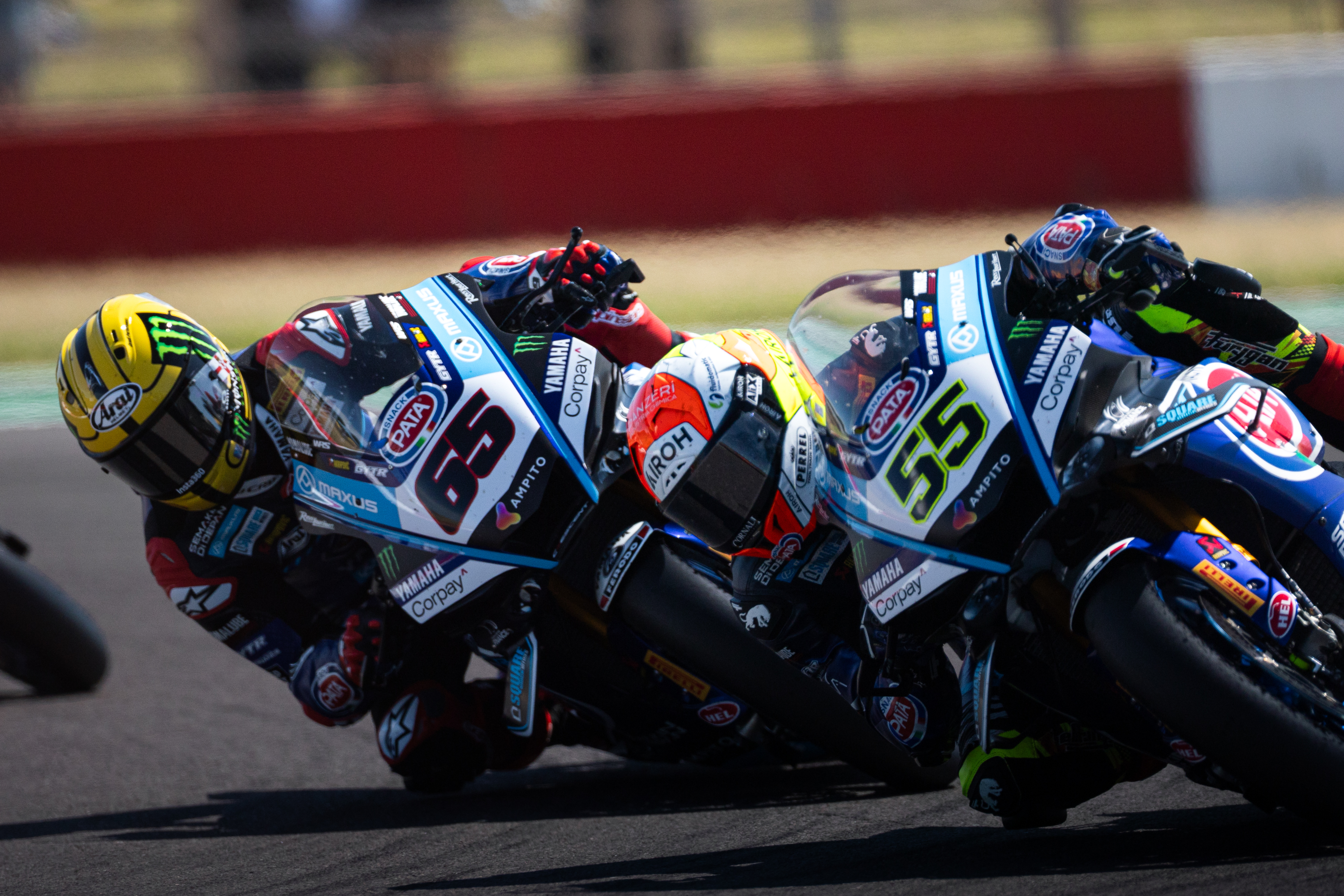 Pata Maxus Yamaha riders Jonathan Rea and Andrea Locatelli