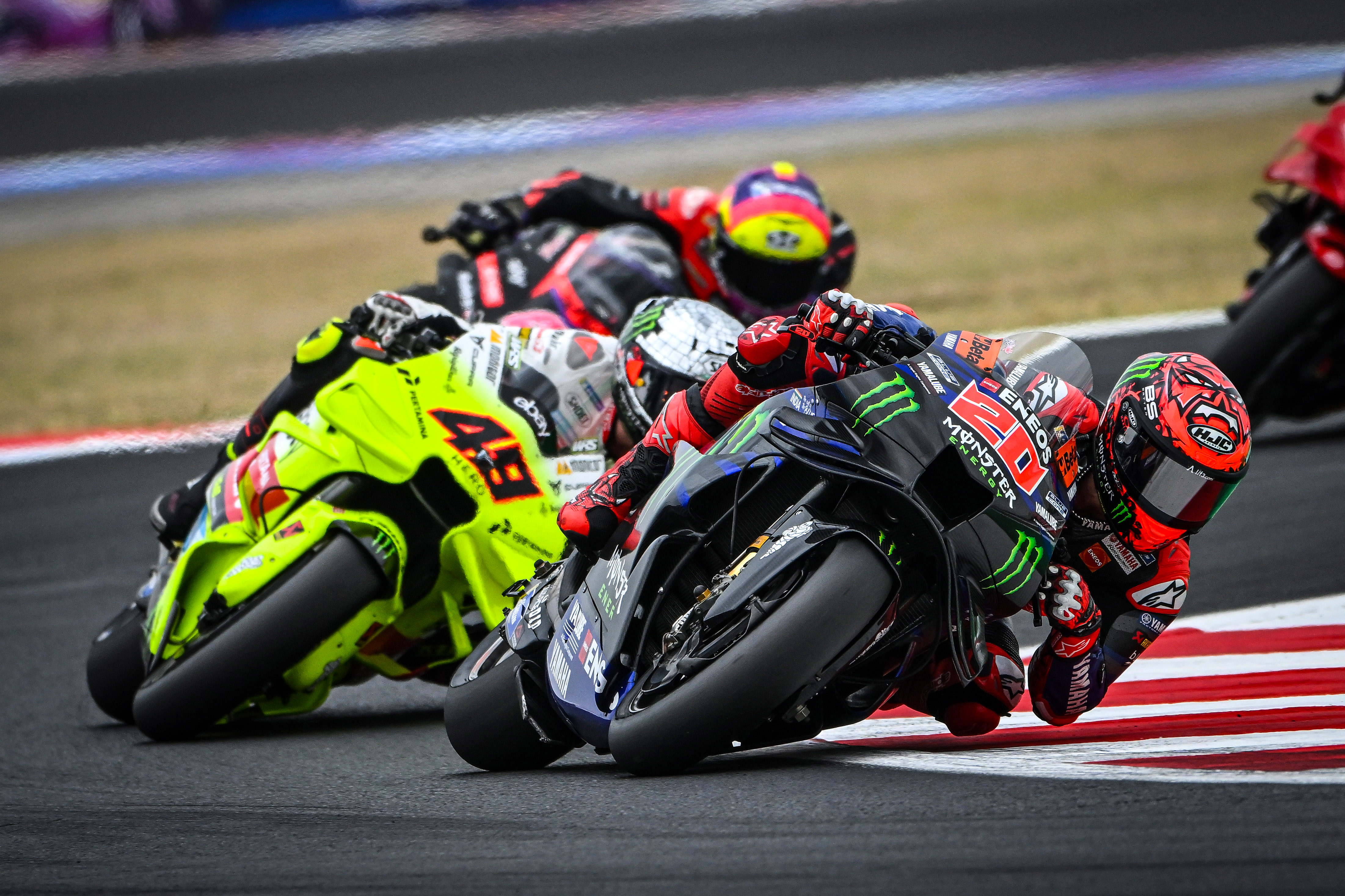 Quartararo Puts in Brave Ride to 7th Place in San Marino Race | Yamaha ...